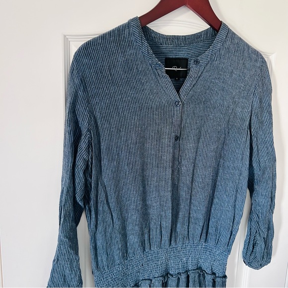 Rails Blue Juliette Linen Blend Dress Size Small - Picture 8 of 11